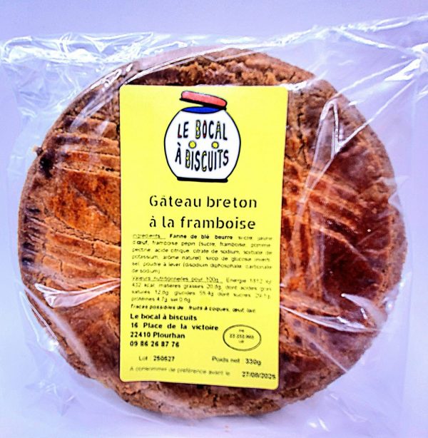 Gâteau breton framboise